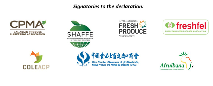 Global Coalition of Fresh Produce Industries calls for declaring F&V Strategic good in current supply chain and cost crisis